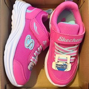 Skechers Kids' Vibrant Pink and Blue Sneakers